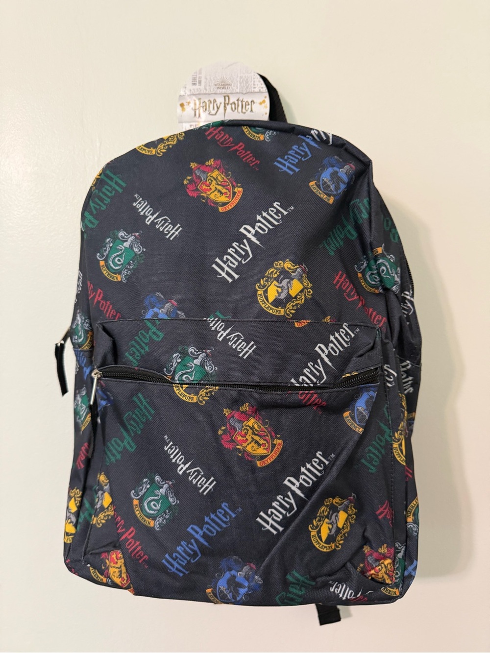 Harry Potter Black Crest Pattern Backpack
